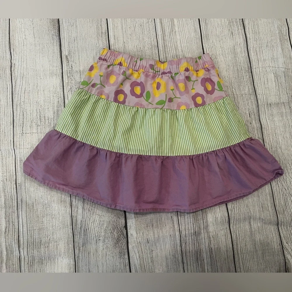 GYMBOREE Floral and Striped Multicolor girls Skirt/size 8
